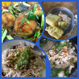 หมวย ข้าวแกง เตี๋ยวหลอดทรงเครื่อง เตี๋ยวหมู ขนมจีบต้ม น้ำเต้าหู้ปาท่องโก๋ชากาแฟเจ้าเก่าตลาด กม.8