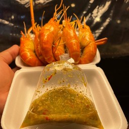 กุ้งเผาตัวใหญ่ๆใหม่ๆสดๆ(กล่องใหญ่ 200)