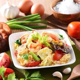 ผัดวุ้นเส้นกุ้งสด