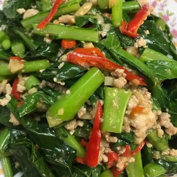 ผัดคะน้า(กับข้าว)