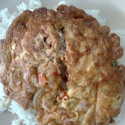 ข้าวไข่เจียวหมูสับทรงเครื่อง