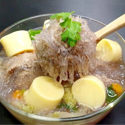 ต้มจืดลูกเงาะ เต้าหู้ไข่