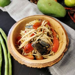 ตำมะม่วงปู-ปลาร้า