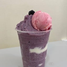 บลูเบอรี่สมู้ทตี้ไอศกรีม