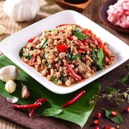 ผัดกระเพราหมูสับ
