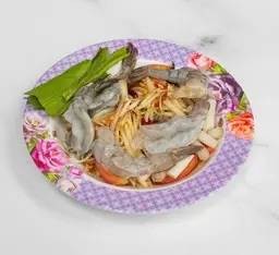 ตำปูปลาร้ากุ้งสด  (ไม่มีแยกเครื่อง)
