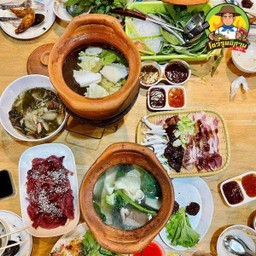 จิ้มจุ่มหมูรวม(หมู-ตับ-ไส้)