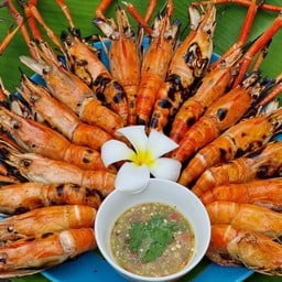 กุ้งเผาเตาอั้งโล่ มีนบุรี