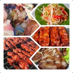 ไก่ย่างป้าสวิง วัดขนอน เจ้าเก่า