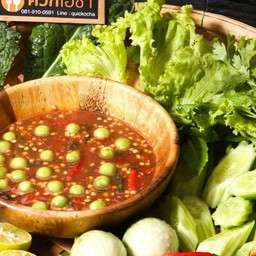 น้ำพริกกะปิ+ผักสด