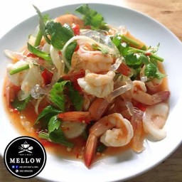 ยำเส้นแก้วกุ้งสุก