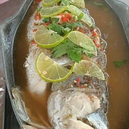 ปลากระพงนึ่งมะนาว