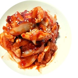 ข้าวไก่ผัดซอสโคชูจัง