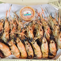 กุ้งเผาไซส์ M 1kg.