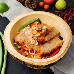 ตำคอหมูย่างพรีเมี่ยม