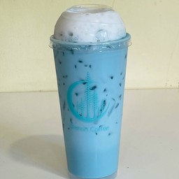 อัญชัญนมสดเย็น