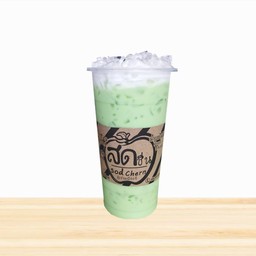 แคนตาลูปชนิดผง+นมสด (เย็น)