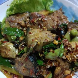 ปลาดุกผัดขี้เมา