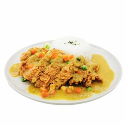 ข้าวไก่กรอบซอสเขียวหวาน