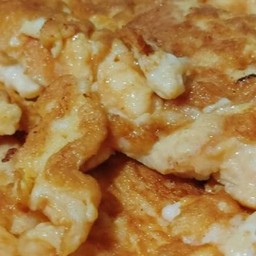 ไข่เจียวกุ้งสับ เป็นกับ