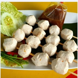 ลูกชิ้นกุ้ง 4 ไม้