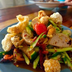 ตำแตงหมูยอแค๊ปหมู