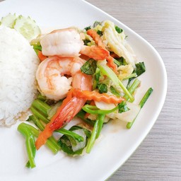 ผักรวม กุ้ง