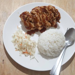 ข้าวไก่ทอดซอสเทอริยากิ ไซส์ L