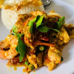 Mixed Seafood With Basil. {Side Dish}