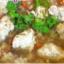 ข้าวต้มหมูสับ ทรงเครื่อง