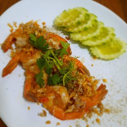 กุ้งทอด กระเทียม
