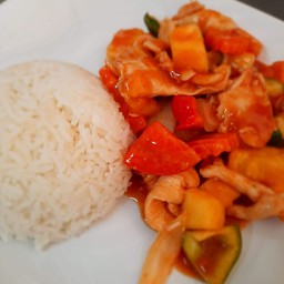 ผัดเปรียวหวาน ราดข้าว