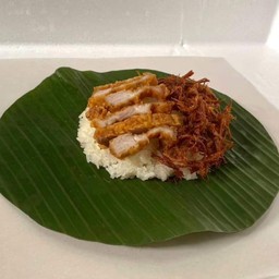 หมูสามชั้นทอดกรอบ+หมูฝอย