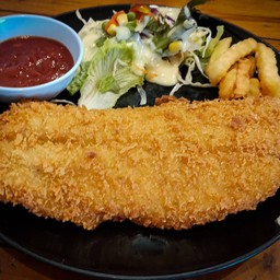 สเต็กปลาดอลลี่(ทอดกรอบ)