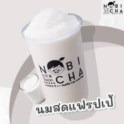 นมสดโนบิ ปั่น - Meiji x Nobi fresh Milk Frappe