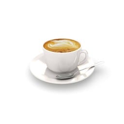 กาแฟลาเต้ร้อน