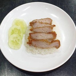 ข้าวหมูทอด ธรรมดา