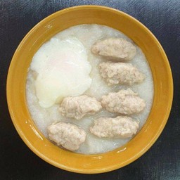 โจ๊กหมูล้วน ไข่ลวก