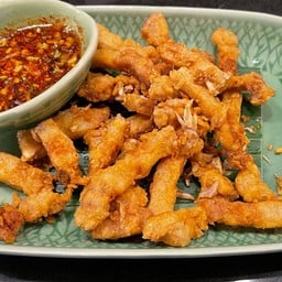 หมูสามชั้นทอดน้ำปลา