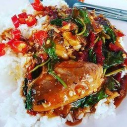 ข้าวกะเพราปลากระป๋อง
