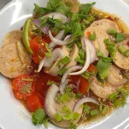 ยำไข่แดงหมูยอ