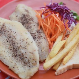 สเต็กปลาดอลลี่ย่าง2ชิ้น