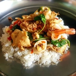 ตี๋โตกะเพราถาด โพธิ์แก้ว