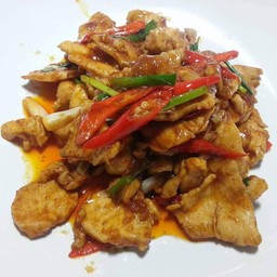 ผัดพริกเผา (กับข้าว)