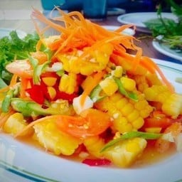 ตำข้าวโพด ไม่ใส่ ไข่เค็ม ไม่ใส่ปลาร้า
