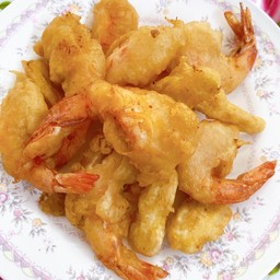 กุ้งชุปแป้งทอด