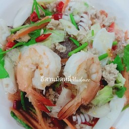 ยำวุ้นเส้นกุ้ง