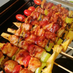 ชุดสุดคุ้ม บาร์บีคิวหมู5ไม้