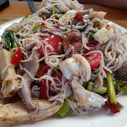 ซั่วหมึกสายหอยเเครง