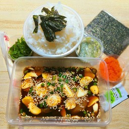 เซตกุ้งดอง+ไข่กุ้ง+ยำสาหร่าย